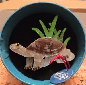 Erstwilder Australiana Rheo the River Turtle Brooch